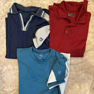 3 Lot Kuhl Polo Shirt Men’s Medium